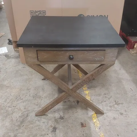 DESIGNER CALIFORNIA AMERICAN OAK BEDSIDE TABLE