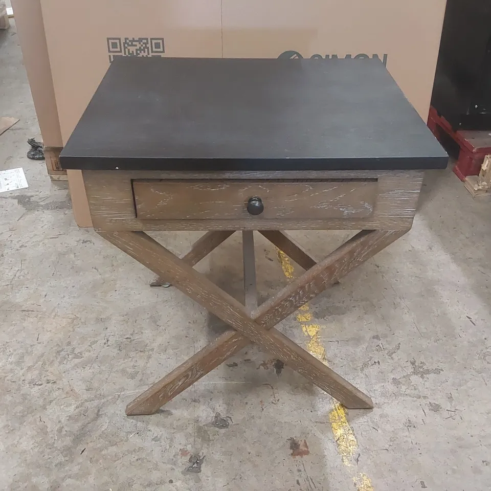 DESIGNER CALIFORNIA AMERICAN OAK BEDSIDE TABLE