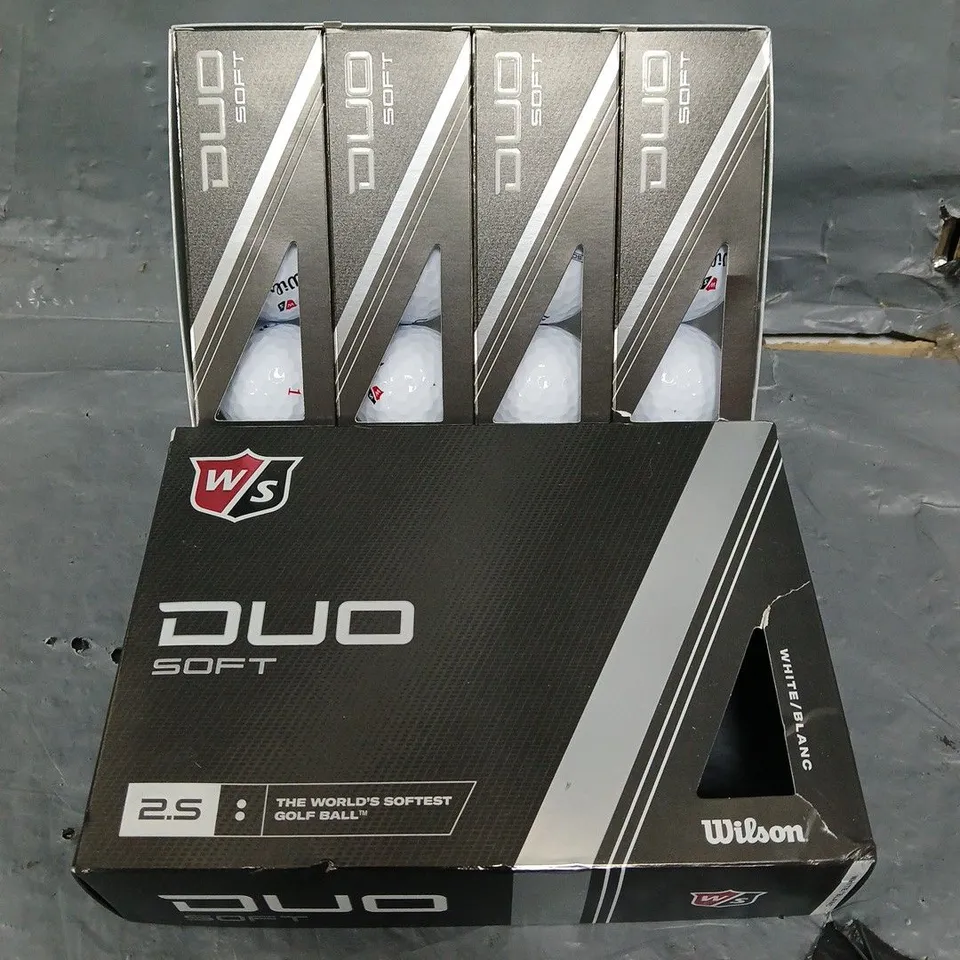 BOXED WILSON DUO SOFT 2.5 SET OF 12 GOLF BALLS