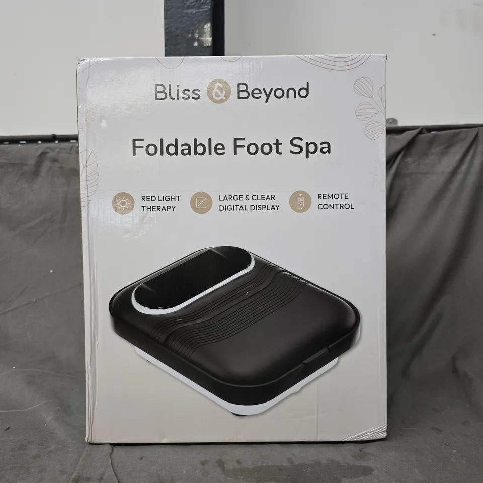 BOXED BLISS & BEYOND FOLDABLE FOOT SPA