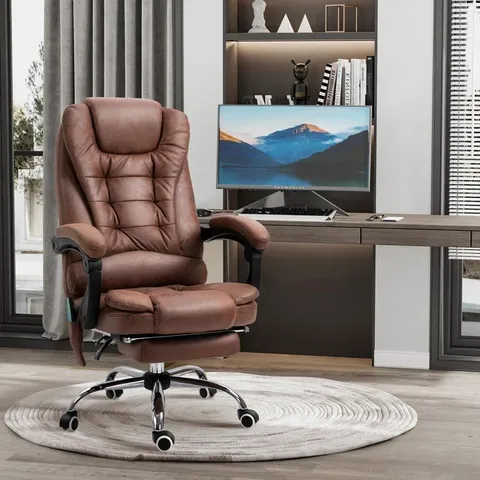 BOXED BARKETT UPHOLSTERED EXECUTIVE CHAIR WITH MASSAGE FEATURE
