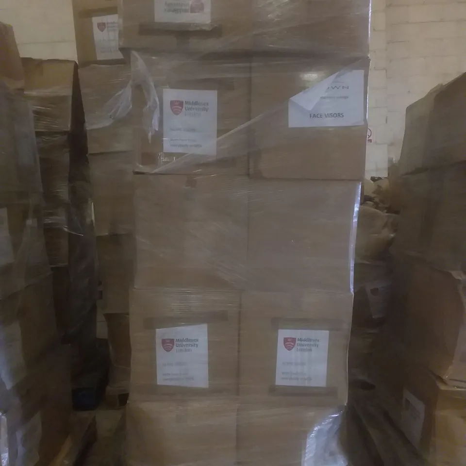 PALLET OF APPROXIMATELY 950 FACE MASK VISORS