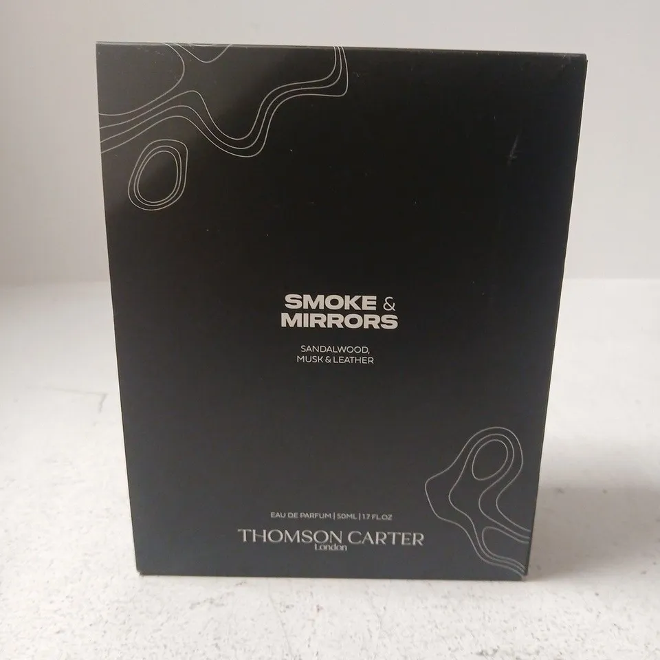THOMSON CARTER LONDON SMOKE & MIRRORS EAU DE PARFUM 50ML – SANDALWOOD, MUSK & LEATHER