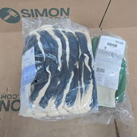 APPROXIMATELY 80 PAIRS OF WORK GLOVES TO INCLUDE HYALITE 47-400 & EDGE 16-500 