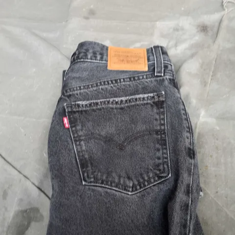 LEVI'S PREMIUM BLACK DENIM JEANS - MEN'S, WAIST 26 (UK 26)
