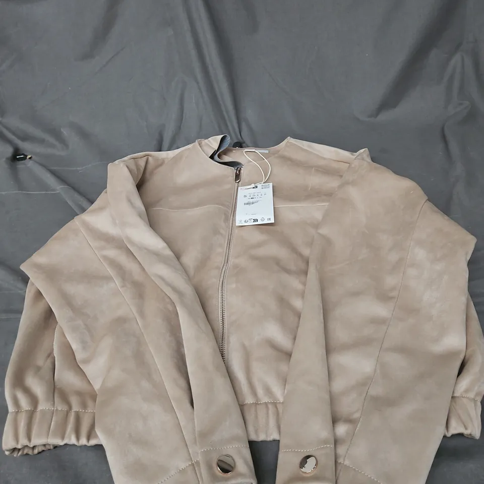 ZARA BEIGE WOMEN'S JACKET – SIZE S (EUR/USA S, MEX 26)