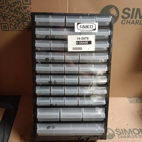 RAACO 14-2078 44-DRAWER STEEL STORAGE CABINET