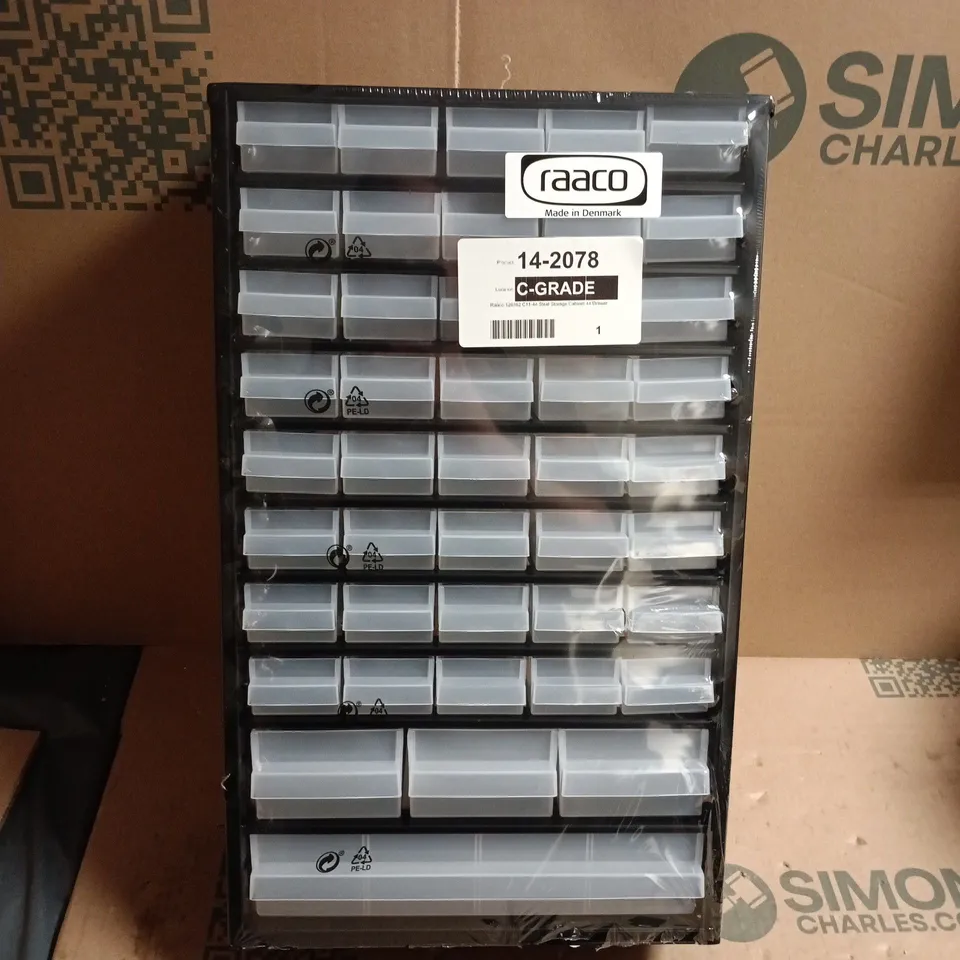 RAACO 14-2078 44-DRAWER STEEL STORAGE CABINET