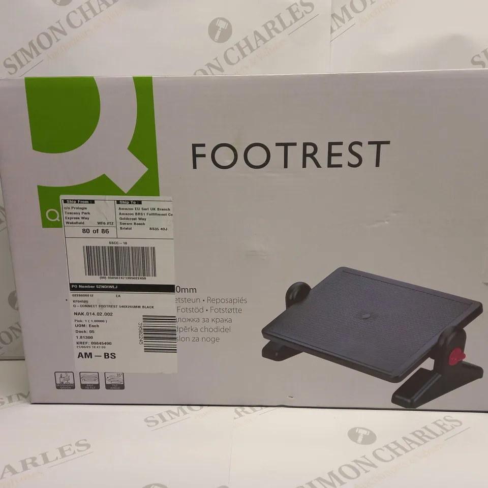 BRAND NEW BOXED Q-CONNECT FOOTREST