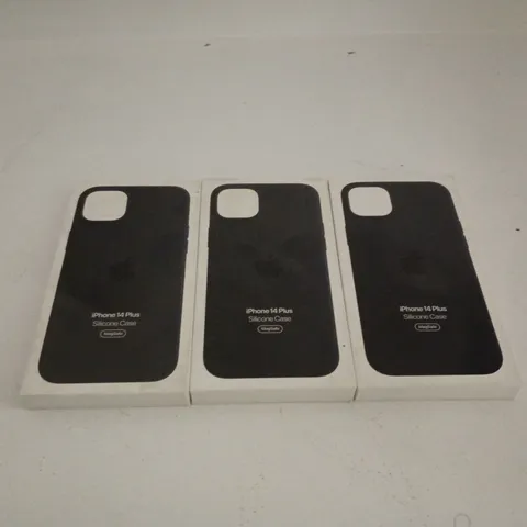 SET OF 3 IPHONE 14 PLUS SILICONE CASES MAGSAFE