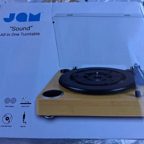 BOXED JAM 'SOUND' ALL IN ONE TURNTABLE HX-TTP200WDA-GB
