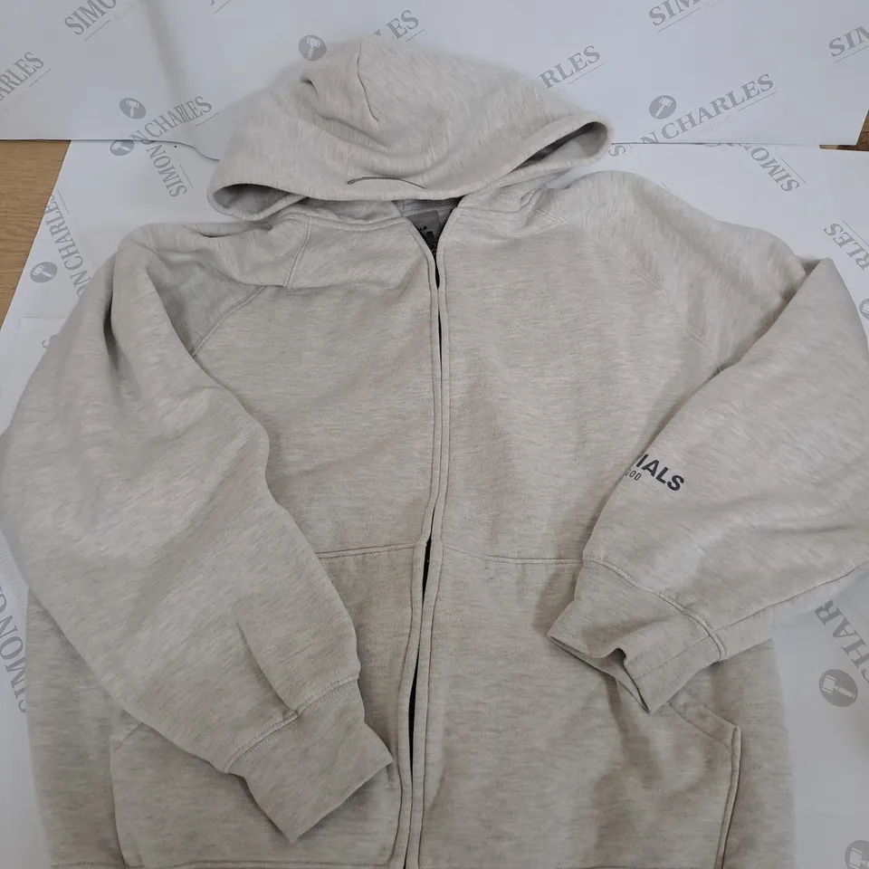 ESSENTIALS ZIPPED JACKET SIZE M