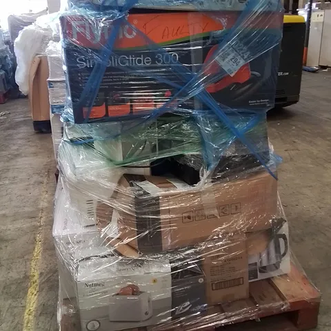 PALLET CONTAINING A LARGE QUANTITY OF ELECTRICAL PRODUCTS TO INCLUDE;KETTLE,LAWN MOWER,TOASTER,FAN,IRON