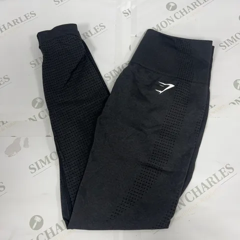 GYMSHARK VITAL SEAMLESS LEGGINGS IN BLACK SIZE MEDIUM