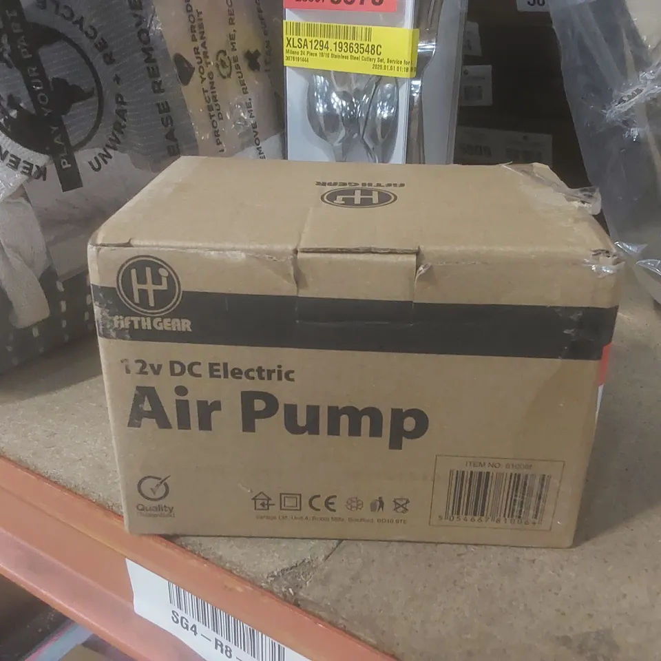 BOXED FIFTH GEAR 12V DC ELECTRIC AIR PUMP