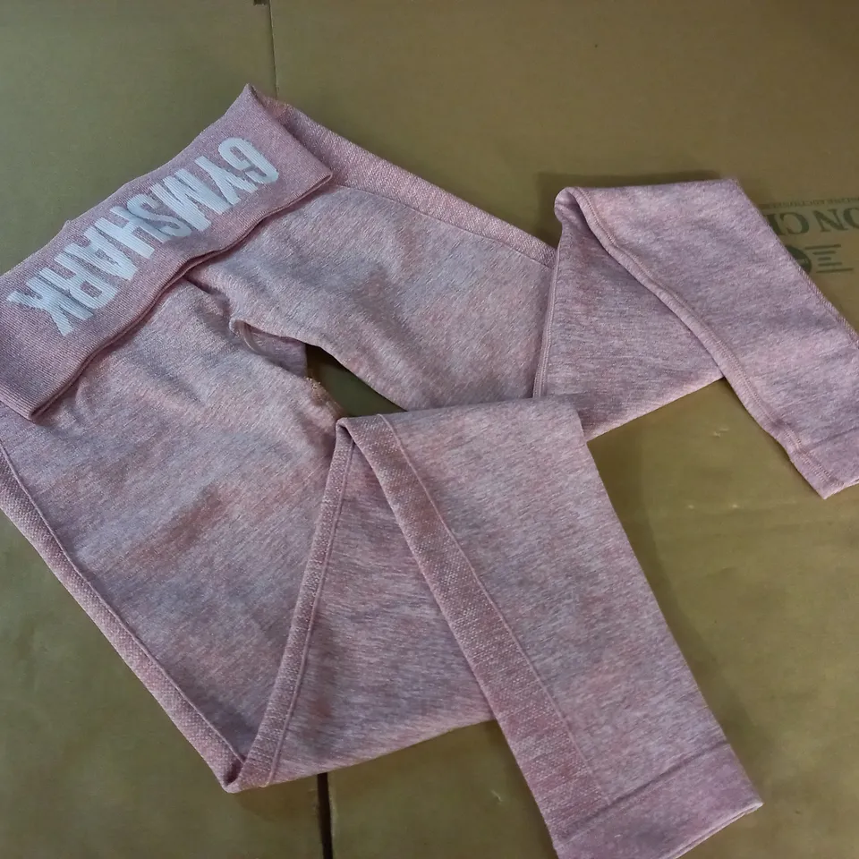GYMSHARK DUSTY PINK TRAINING LEGGINGS - XS
