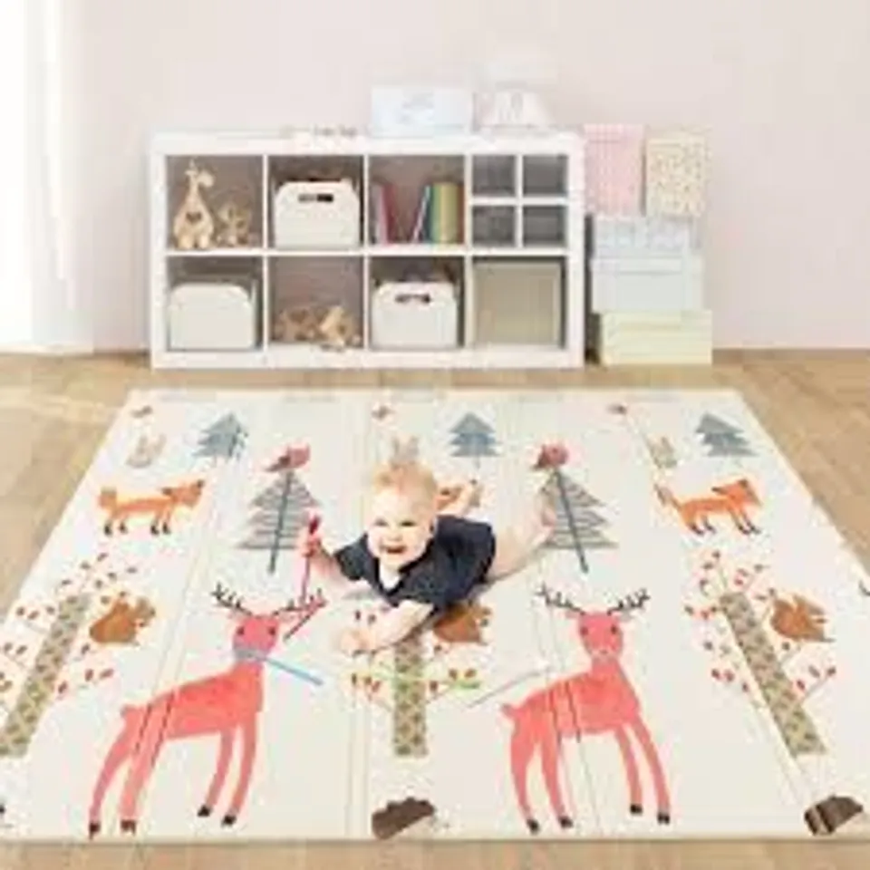 BOXED 200 X 180 CM EXTRA LARGE BABY FLOOR MAT WITH CARRY BAG