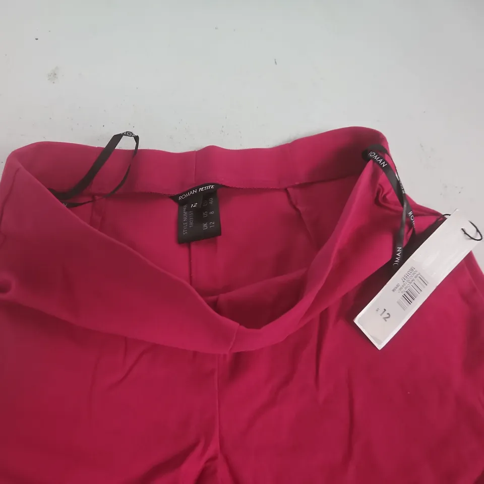ROMAN PETITE PINK TROUSERS - UK 12