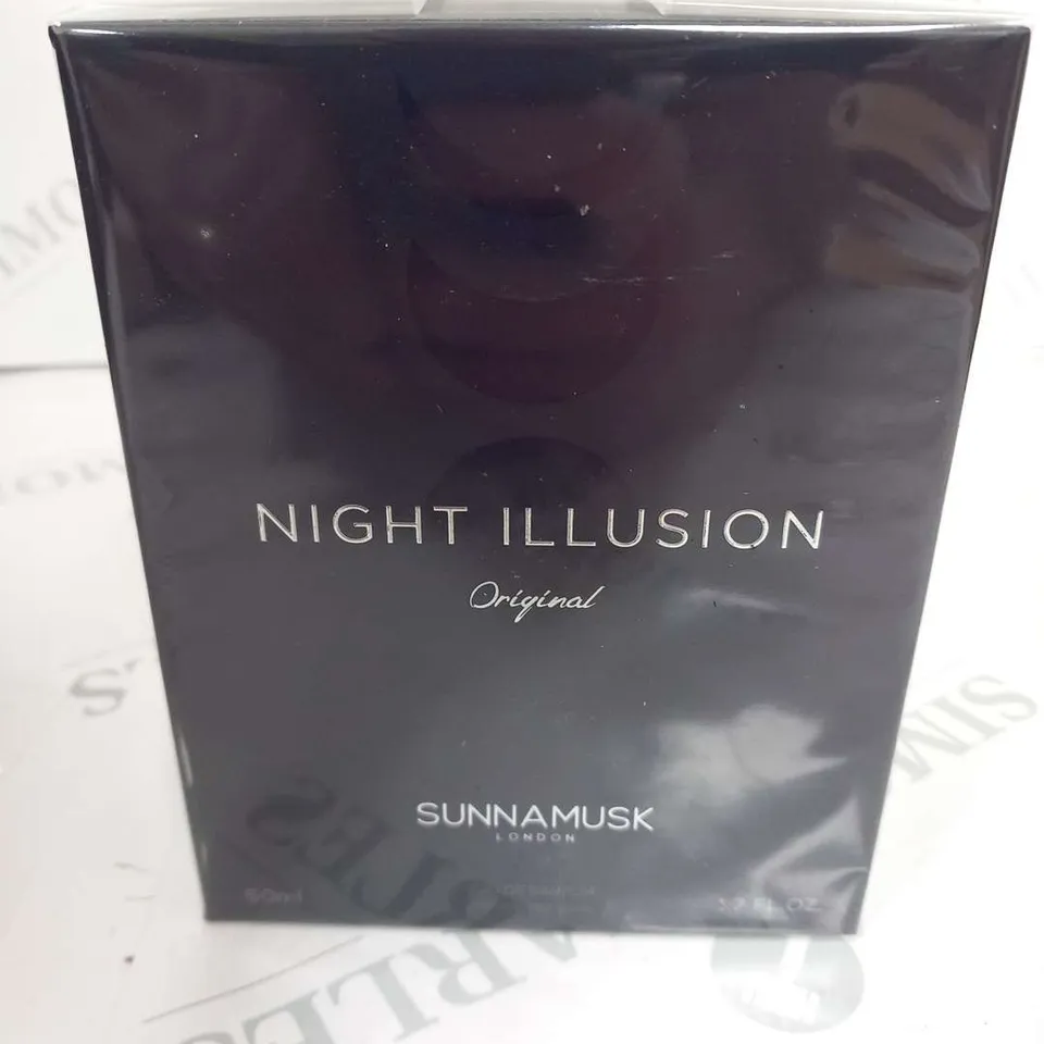 BOXED AND SEALED SUNNAMUSK LONDON NIGHT ILLUSION ORIGINAL EAU DE PARFUM 50ML