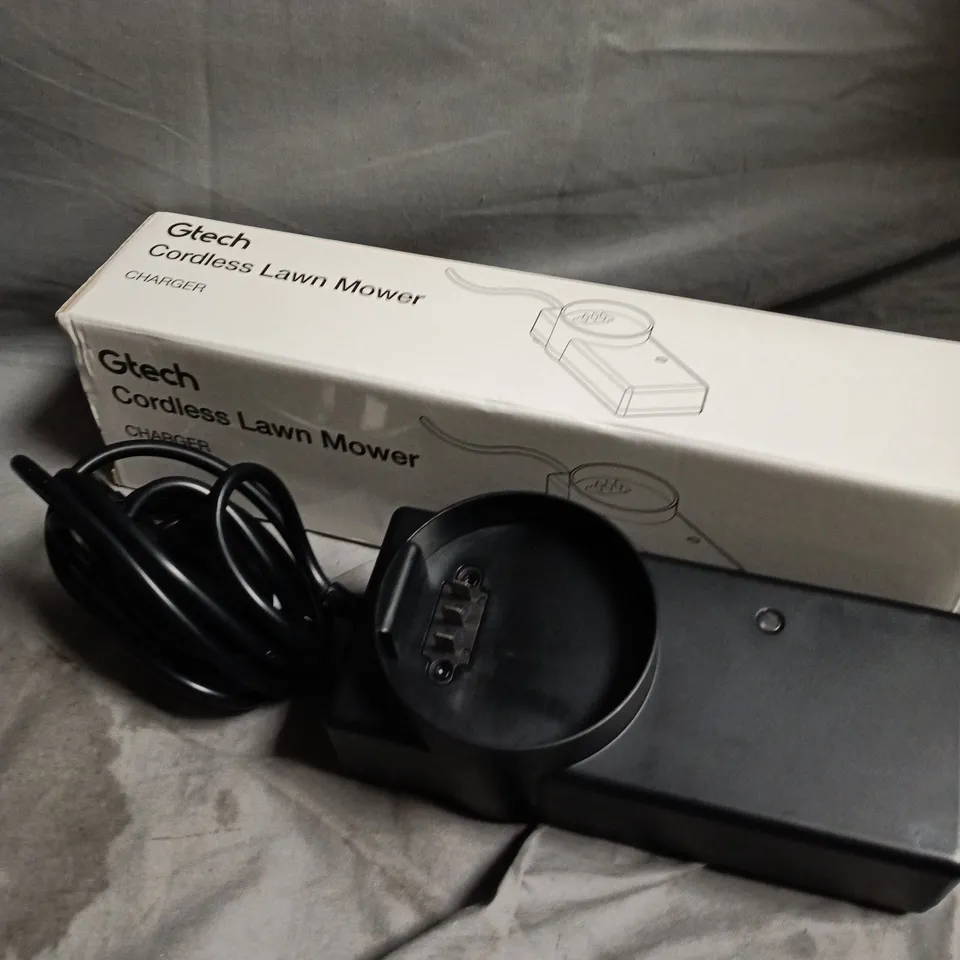 BOXED GTECH CORDLESS LAWN MOWER CHARGER 