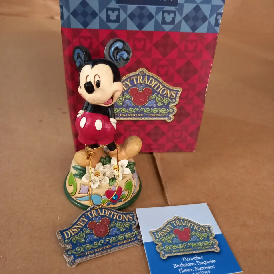 DISNEY TRADITIONS DECEMBER BIRTHSTONE FIGURINE 