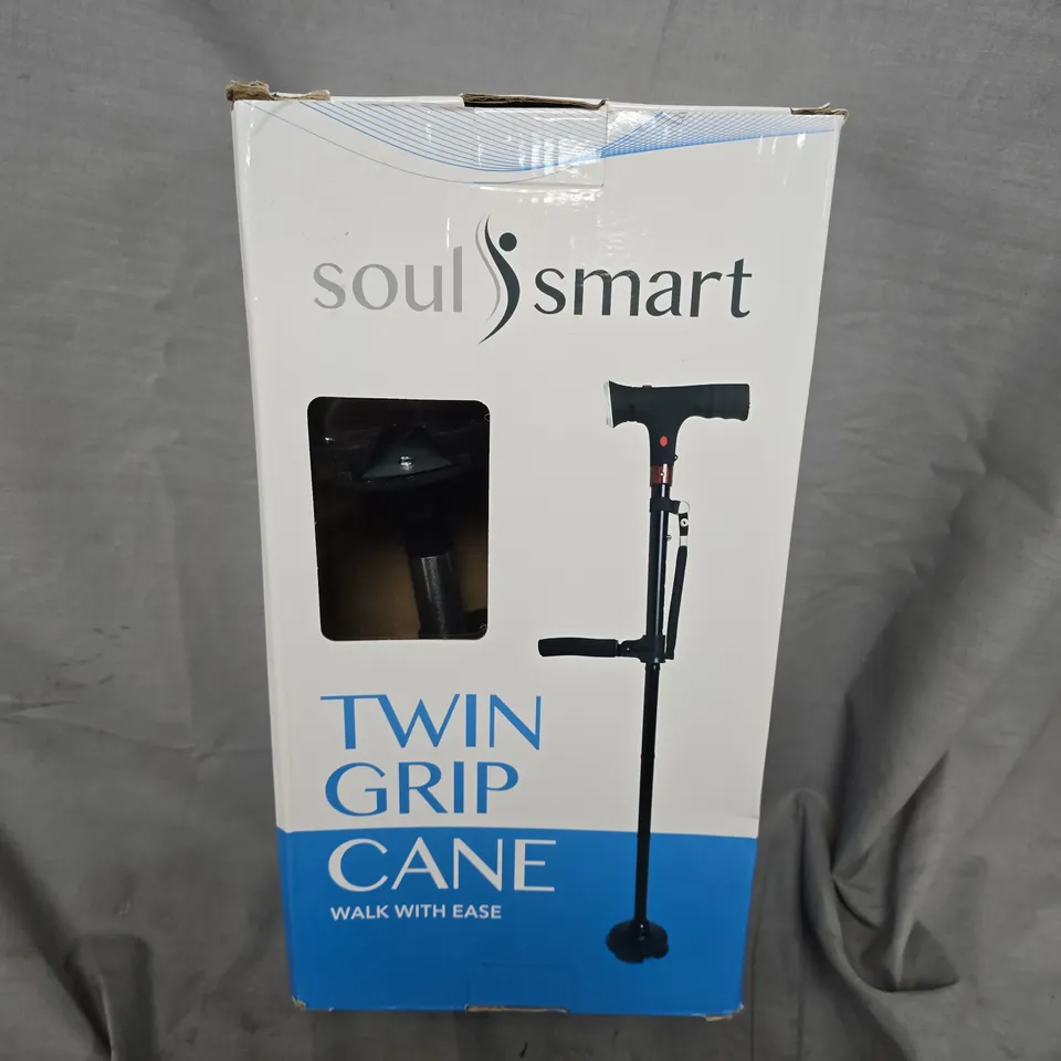 BOXED SOUL SMART TWIN GRIP CANE