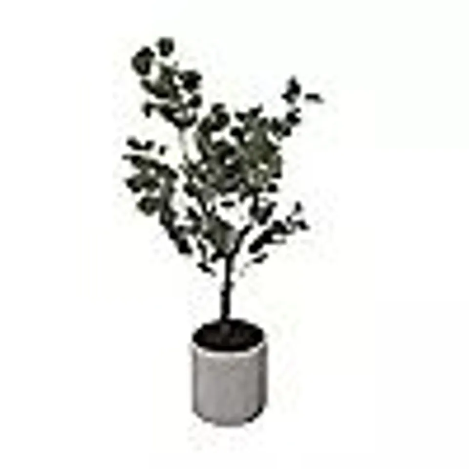 K BY KELLY HOPPEN FAUX EUCALYPTUS INDOOR OUTDOOR TREE IN POT