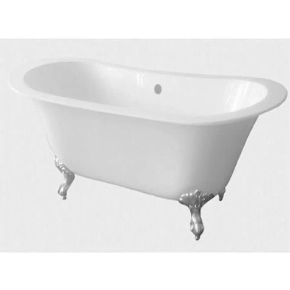 TRADITIONAL DOUBLE ENDED MATT WHITE BATHTUB 1700 X 740 X 650