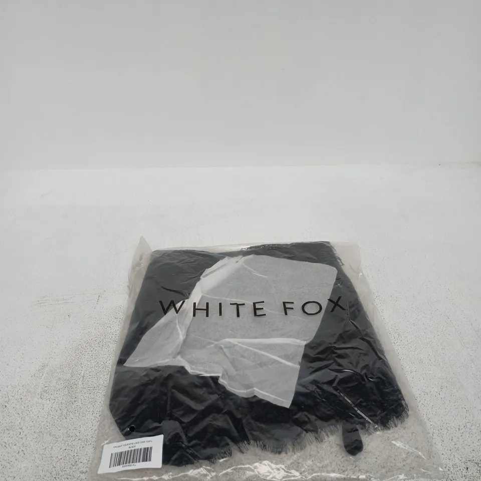 WHITE FOX CAUGHT YOUR EYE LACE CAMI TOP LARGE BLACK