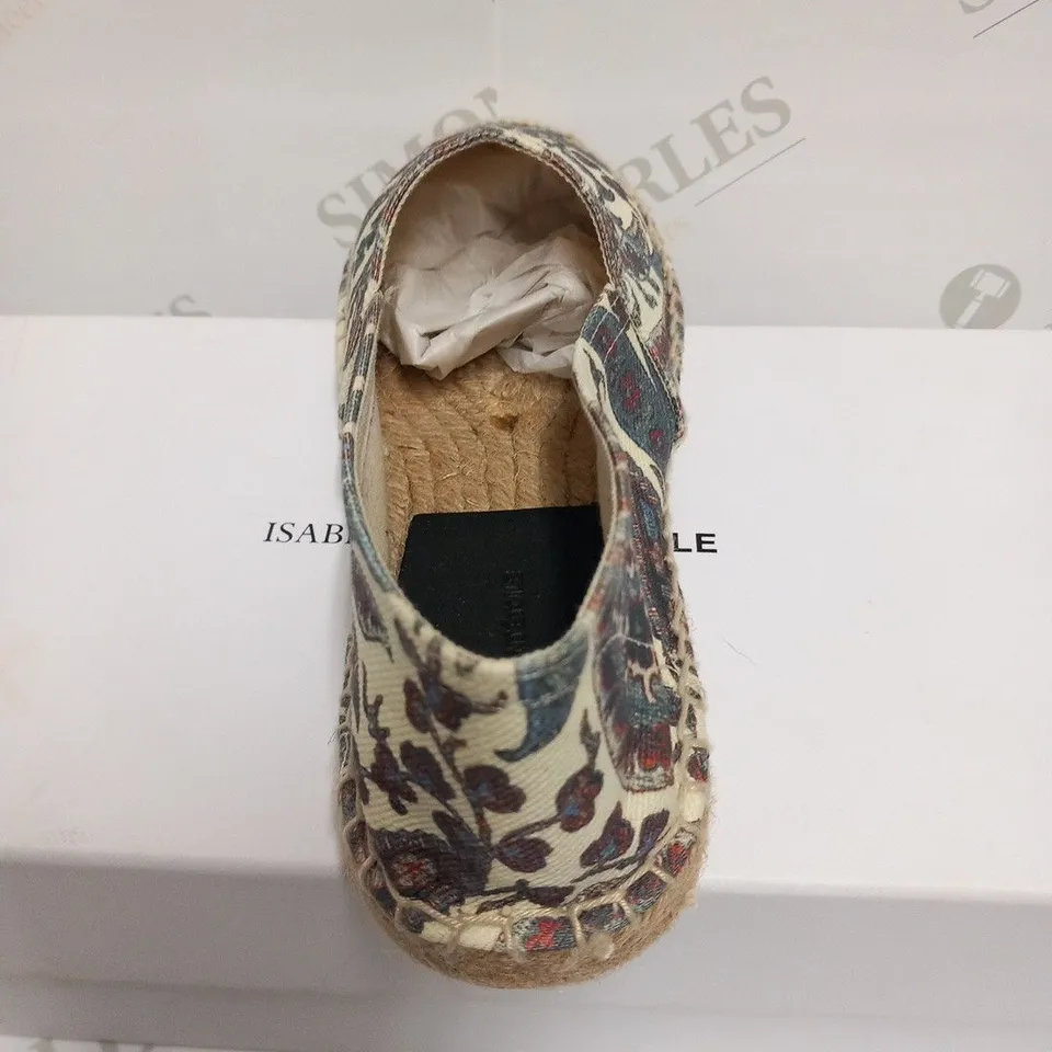 BOXED PAIR OF ISABEL MARANT CANA ESPADRILLES MIDNIGHT SIZE 36