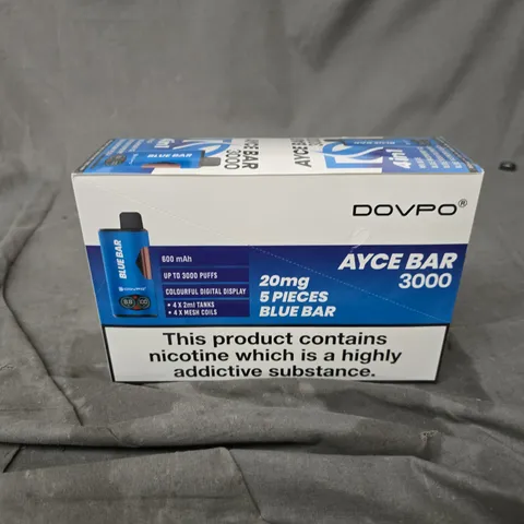 SEALED DOVPO AYCE BAR 3000 BLUE BAR 5 PACK