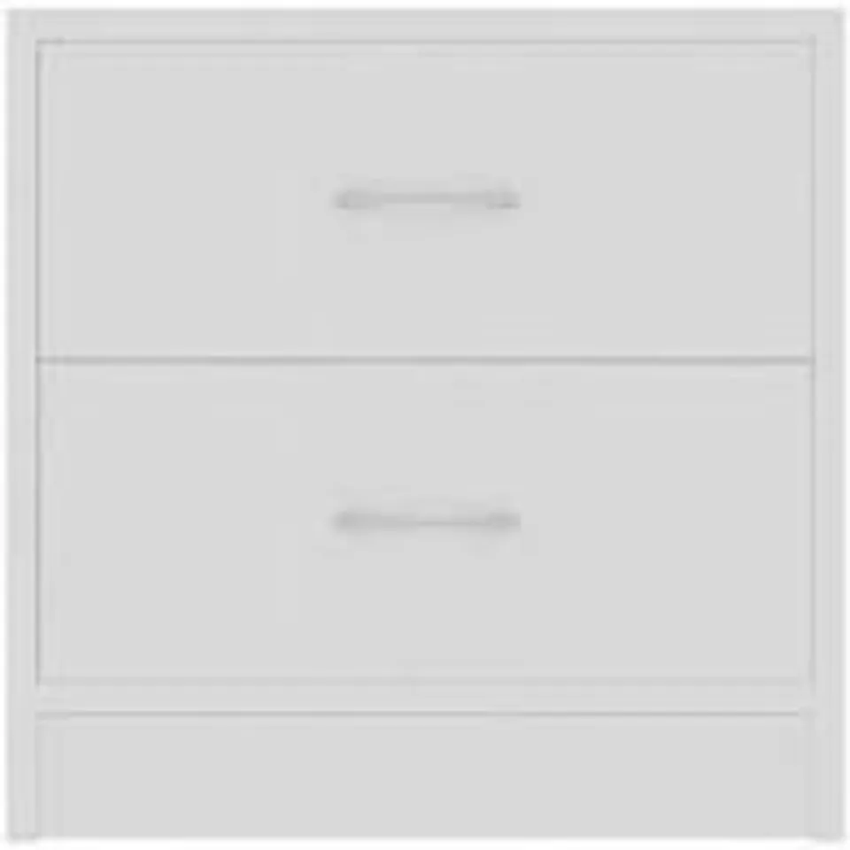 BOXED ALFREDINA 2 DRAWER BEDSIDE TABLE - WHITE