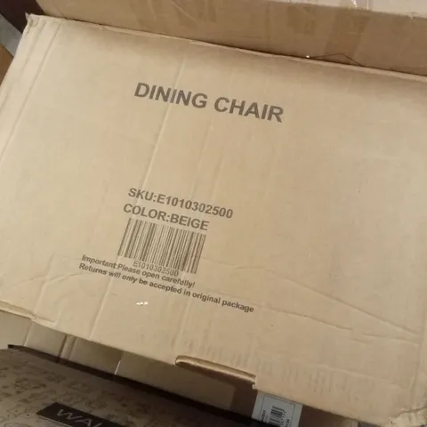 BOXED DINNING CHAIR BEIG3 COLOUR 4 PCS ( 1 BOX)