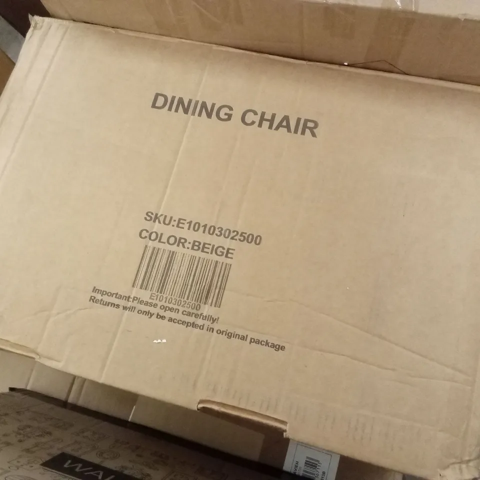 BOXED DINNING CHAIR BEIG3 COLOUR 4 PCS ( 1 BOX)