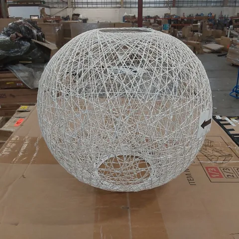 BOXED RATTAN SPHERE PENDANT SHADE (1 BOX)