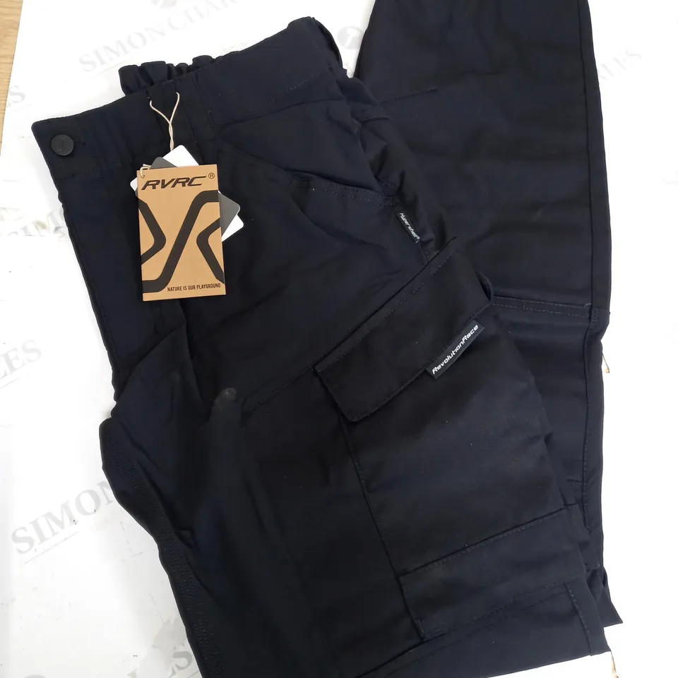 RVRC BLACK WALKING TROUSERS SIZE M