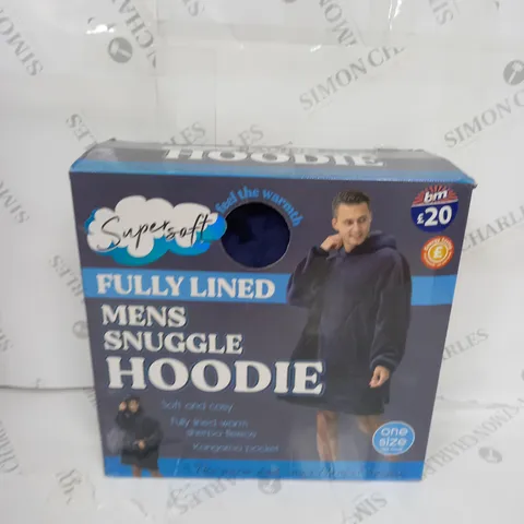 BOXED SUPER SOFT FULLY LINED MENS SNUGGLE HOODIE 