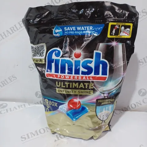 FINISH QUANTUM INFINITY SHINE DISHWASHER CLEAN SHIELD PROTECTOR 80 TABLETS