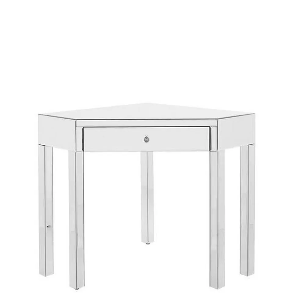PARISIAN 1 DRAWER MIRRORED CORNER DESK RRP £199