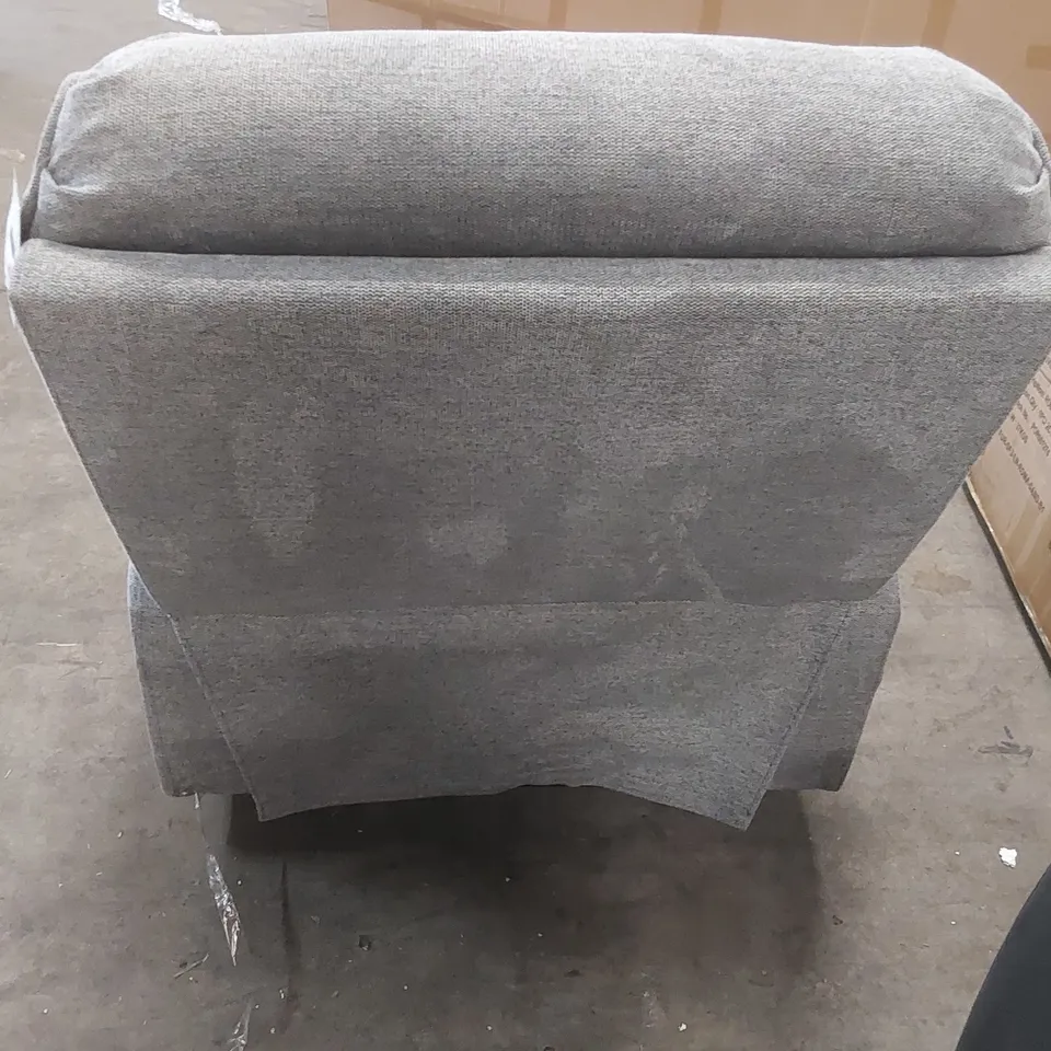 QUALITY DESIGNER FABRIC UPHOLSTERED MANUAL RECLINING ARMCHAIR