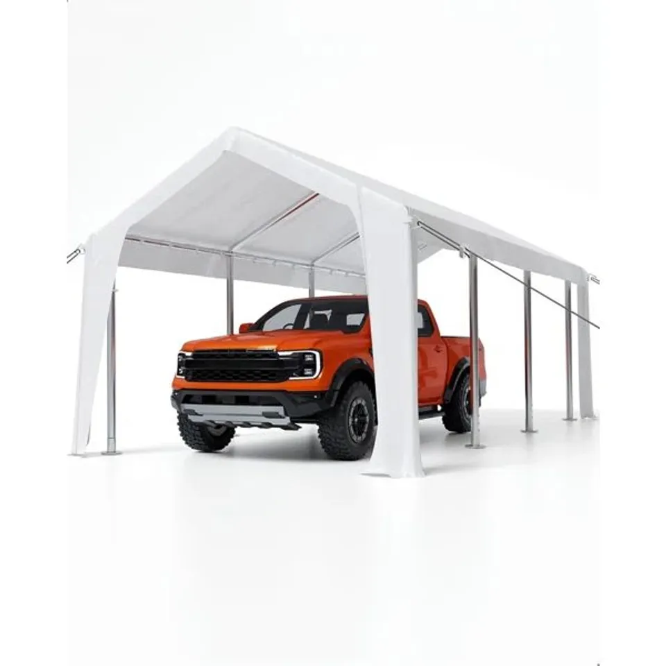 BOXED WATERPROOF HEAVY DUTY CARPORT CANOPY, UV RESISTANT MULTI - USE