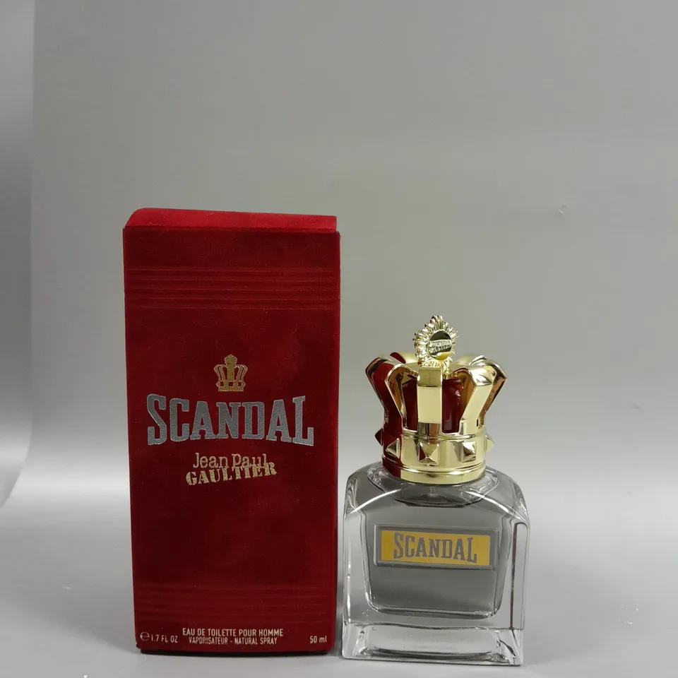 BOXED JEAN PAUL GAULTIER SCANDAL EAU DE TOILETTE 50ML RRP £62