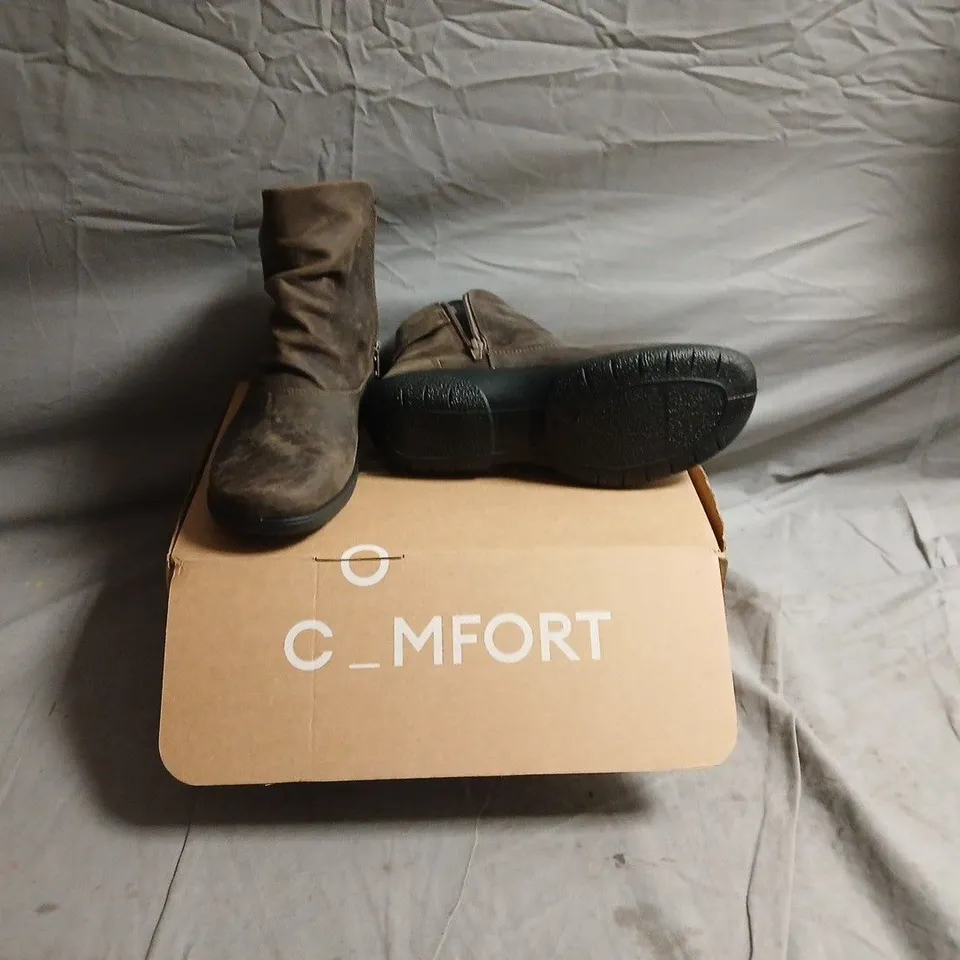 Women's Brown Suede Ankle Boots – UK 5.5 (US 7.5, EU 38.5)