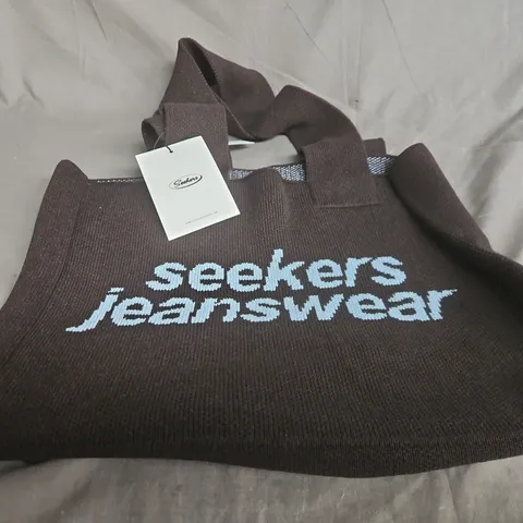 SEEKERS JEANSWEAR KNIT TOTE BAG – ONE SIZE