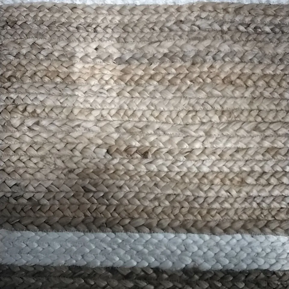 NATURAL FIBER AREA RUG IN NATURAL/IVORY APPROXIMATELY 217X73CM