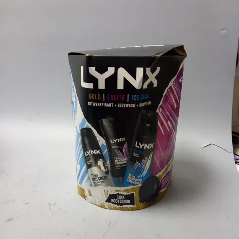 LYNX GOLD, EXCITE , ICE CHILL SET TO INCLUDE ANTIPERSPIRANT , BODYWASH AND BODYSPRAY