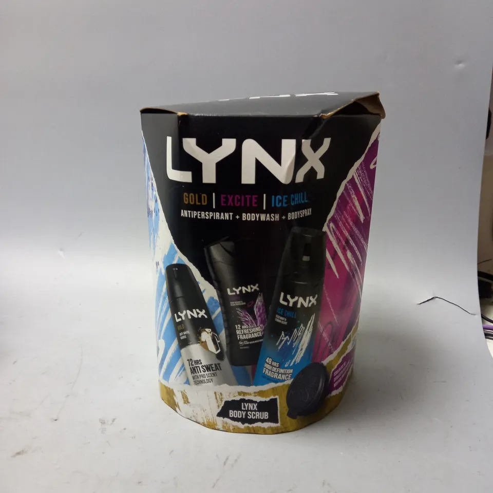 LYNX GOLD, EXCITE , ICE CHILL SET TO INCLUDE ANTIPERSPIRANT , BODYWASH AND BODYSPRAY