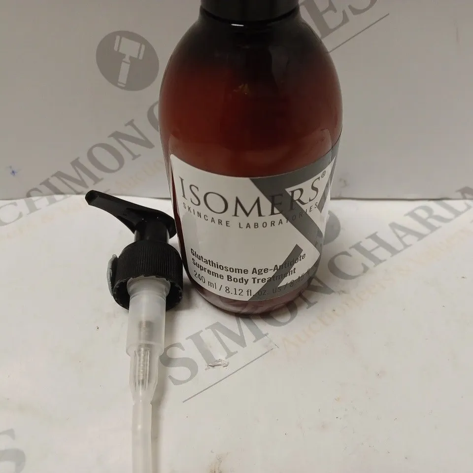 BOXED ISOMERS GLUTHATHIOSOME AGE-ANTIDOTE SUPREME BODY TREATMENT 240ML