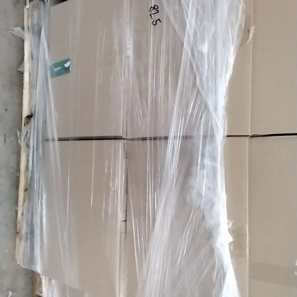 PALLET CONTAINING 4 BOXES OF ASSORTED HOUSEHOLD ITEMS TO INCLUDE SEALED PLANET COLLECTION DVD, BOXED ALLOT SHOES AND N-S OLED PROTECTIVE CASE
