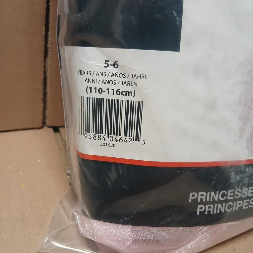GIRLS PINK PRINCESS DRESS FANCY DRESS COSTUME, 5-6 YEARS (110-116 CM)